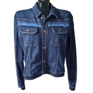 Mother Lovin' Freebird Rebel Denim Jacket in Triple The Taste